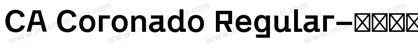 CA Coronado Regular字体转换